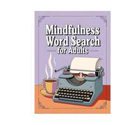 Mindfulness Focusing Word Search Game Book Paper Notebook for Breaks to Favorise Calmness and Concentration Book