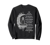 Mindfulness Self Growth Affirmation Méditation Florale Sweatshirt