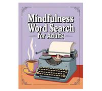 Mindfulness Word Search, livre de recherche portable, jeu d'exercice cérébral, taille 21 x 14 cm, pour adultes, personnes âgées, adolescents, divertissement, relaxation, concentration, activités