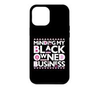 Minding My Own Black Business Support pour Le Cancer du Sein Rose Coque pour iPhone 12 Pro Max