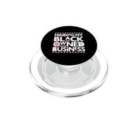 Minding My Own Black Business Support pour Le Cancer du Sein Rose PopSockets PopGrip pour MagSafe