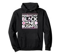 Minding My Own Black Business Support pour Le Cancer du Sein Rose Sweat à Capuche