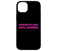 Minding My Own Small Business Humor Retro Self Love Coque pour iPhone 14 Plus