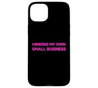 Minding My Own Small Business Humor Retro Self Love Coque pour iPhone 15 Plus