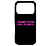 Minding My Own Small Business Humor Retro Self Love Coque pour iPhone 17 Pro