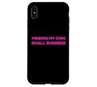 Minding My Own Small Business Humor Retro Self Love Coque pour iPhone XS Max