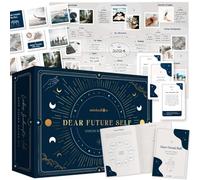 Mindmellow Kit de tableau de visualisation « Dear Future Self » avec poster mural, images, cahier, cartes inspirantes - Livre de tableau de visualisation
