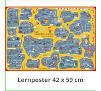 mindmemo Les premiers pas (Los primeros pasos) - espagnol pour débutants - poster éducatif - apprendre le vocabulaire à l’aide d’images, DinA2
