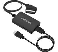 Mindorlen Adaptateur péritel vers HDMI - Convertisseur audio vidéo HD 1080P avec câble péritel et câble HDMI - Pour HDTV, STB, VHS, Xbox, PS3, Sky, DVD, Blu-ray, moniteur