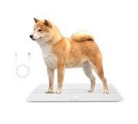 MINDPET-MED Pèse-personne numérique pour chiens, version de charge, plate-forme pour animaux, 3 modes de pesée, kg, kg, poids maximal 100 kg, précision 10 g, 69,5 x 33 cm