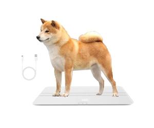 MINDPET-MED Pèse-personne numérique pour chiens, version de charge, plate-forme pour animaux, 3 modes de pesée, kg, kg, poids maximal 100 kg, précision 10 g, 69,5 x 33 cm
