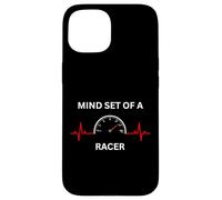 Mindset of A Racer Car Guy Compteur de Vitesse ECG Racing Guy Coque pour iPhone 15