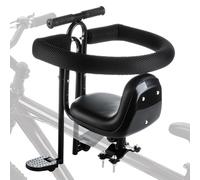 MindWissUp Siège de vélo pour Enfants, monté sur Le Devant, Amovible, avec accoudoirs, pédale, Garde-Corps, réglable, pour 20,4 kg, Compatible avec Tous Les VTT pour Adultes