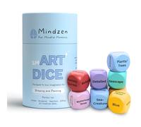 Mindzen SmART Dice Jeu de dessin et de peinture pour adultes | Un kit d'art et d'artisanat unique pour artistes et enseignants | Lot de 9 dés pour stimuler la créativité et l'imagination | Fournitures