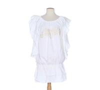 mine de rien robes femme de couleur blanc