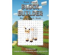 Mine Quest Block Builder Word Search Book: Word Searches with Easy to Read Print about Biomes, Items, Mobs, Crafting and More (6x9 inches, 111 pages) ... Gift for Vacations, Holidays and Free Time