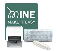 Mine Stamp Compact Tampon Encreur de Vêtements et de Livres | Tampon Encreur Compact Personnalisable de Vêtements pour Adultes et Enfants | Tampon Nominatif Personnalisé