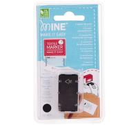 Mine Stamp Recharge d'encre pour Tampon Encreur de Vêtements et Livres | Encre pour Tampons | Cartouches d'Encre Permanente pour Textiles | Résistante au Lavage | Couleur Noire