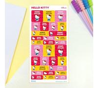 Mine Stamp x Sanrio Lot de 60 étiquettes adhésives personnalisées avec le nom de l'enfant Motif Hello Kitty & Friends