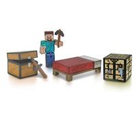 Jazwares Figurine articulée Minecraft 16450 – Kit de Survie Overworld avec accessoires
