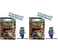 Minecraft 253261000 Nano Figurine Jeu vidéo Nanofigs Blind Pack, Multicolore - 1 pièce (Lot de 2)