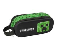 Minecraft 3D - Trousse Double 3D, Trousse pour Enfant, idéale pour Les Enfants d'âge Scolaire, Confortable et Polyvalente, qualité et résistance, 21 x 6 x 8 cm, Multicolore, M, Décontracté