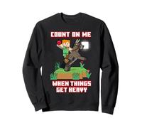 Minecraft Alex Count on Me When Things Get Heavy Poster Sweatshirt