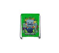 MINECRAFT Alex Creeper Steve Sac de gym, à chaussures, 41 x 32 cm, bleu/rouge