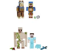 Minecraft - Assortiment Coffret 2 Figurines- Créer-Un-Bloc