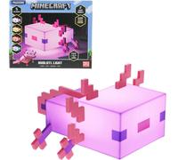 Minecraft Axolotl Lumière Changeant de Couleur - Sous Licence Officielle - 5 Modes de Couleur - À piles