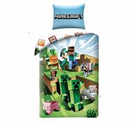 Parure de lit simple - Minecraft - 140 cm x 200 cm