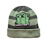Minecraft Beanie Bonnet d'hiver (DE/NL/SE/PL, numérique, 56, olive), coloré