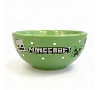 Minecraft Bol à soupe et céréales en céramique verte | Bols profonds pour le petit déjeuner | Bols pour flocons d'avoine, crème glacée, nouilles et salade | Cadeau parfait pour les fans et les