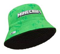 Minecraft Bonnet Enfant, Bob Chapeau ou Ensemble Bonnet Chauffant et Gants Enfant Creeper Accessoires d'hiver, Idee Cadeau Garcon (Bob Vert, 6-14 Ans)
