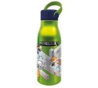 Stor Bouteille d'eau Minecraft en aluminium pour enfants avec poignée sur bouchon 760 ml