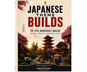 Minecraft Build Book: Japanese-Theme Builds: 15 Step-by-Step Minecraft Builds with Visual Blueprints, Materials, and Easy-to-Follow Instructions for Beginners & Intermediate Builders