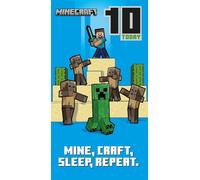 Minecraft Carte d'anniversaire 10 ans