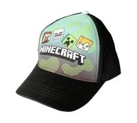 Minecraft Casquette de baseball (DE/NL/SE/PL, numérique, 54, noir), Noir