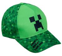 Minecraft Casquette de baseball unisexe réglable pour enfant, Vert, Taille unique