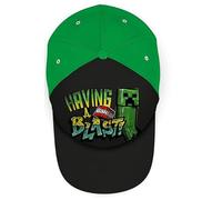 Minecraft Casquette de baseball vert clair pour enfants, chapeau de protection solaire d'été, casquette respirante pour enfants cadeau sports