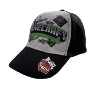 Minecraft Chapeau Enfant Casquette Baseball - Chapeau Garçon Hiver - Casquette Enfant - Vêtements Officiels (FR/ES, Numérique, 56, Noir)