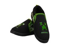 Minecraft Chaussure Garcon, Creeper Chaussons Enfant, Pantoufles Joueur, Vert 32