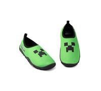 Minecraft Chaussures Aquatiques Creeper Vertes | Chaussures de Natation à Enfiler pour garçon | Chaussures de Plage légères pour Enfants | Chaussures Aquatiques