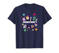 Minecraft Chibi Mobs Party Celebration Logo T-Shirt