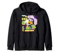 Minecraft Chicken in Colorful World Pop Style Portrait Sweat à Capuche