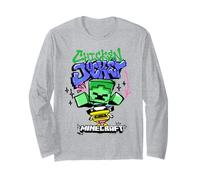Minecraft Chicken Jockey Graffiti Style Lettering & Art Manche Longue