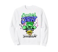 Minecraft Chicken Jockey Graffiti Style Lettering & Art Sweatshirt