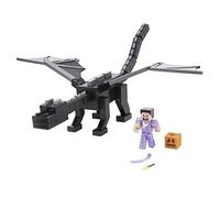 Minecraft Coffret Figurine Ultime Ender Dragon (51 cm) avec souffle de brume, Figurine Steve (8 cm) avec sons, lumières et projectiles, à collectionner, Jouet Enfant, Dès 6 ans, HHW17