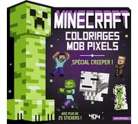 Minecraft - Coloriages Mob pixels - Creeper - Loisirs créatifs jeu vidéo - Dès 6 ans