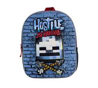 Minecraft Sac à dos préscolaire 3D Hostile Behaviour - Robuste, spacieux et organisé - 30 x 24 x 8 cm, multicolore, M, Décontracté